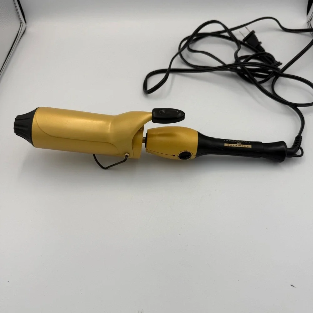 Gold N Hot Ceramic Professional 2 Inch Curling Iron Gold Black DS-719I/16